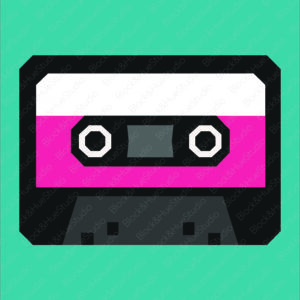 My 90s Quilt Block – Cassette Tape FPP Pattern – Digital Download